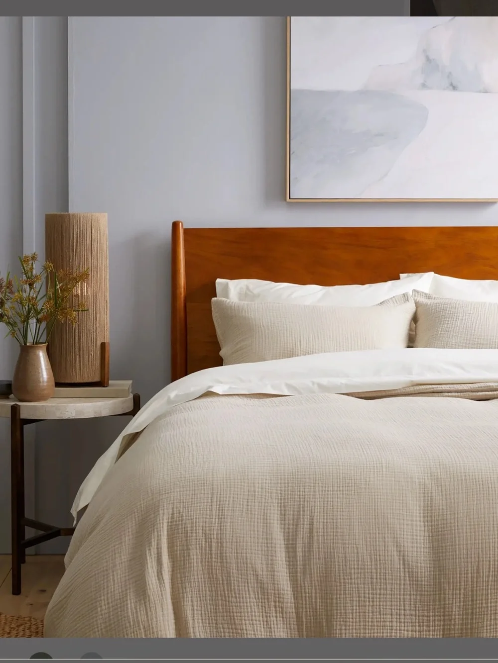 NWOT Quince Luxury Organic Cotton Gauze  Sham Set in Dune!